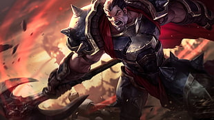 Darius of League of Legends illustration HD wallpaper