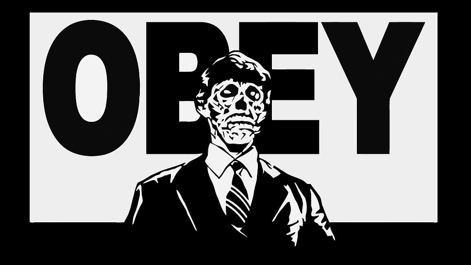 Obey text HD wallpaper