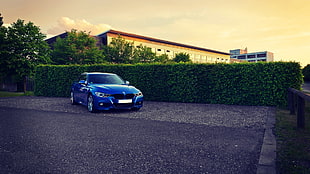blue car, BMW, blue cars HD wallpaper