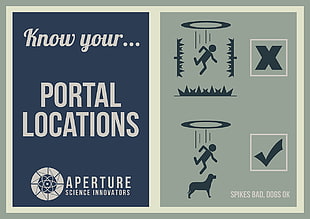 Portal Aperture portal locations digital wallpaper, Portal 2, Portal (game) HD wallpaper