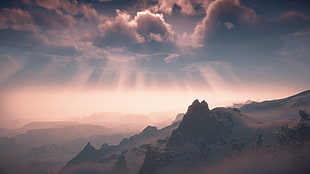 white mountain, Horizon: Zero Dawn, PlayStation 4 HD wallpaper