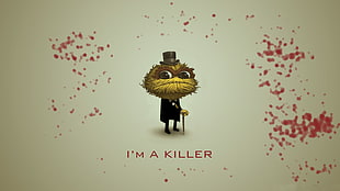 brown fur monster illustration, Sesame Street, death, humor, suits HD wallpaper