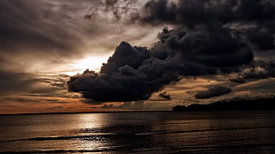 dark clouds, nature