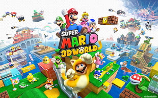 toddler's assorted toys, Super Mario, Nintendo, Super Mario 3D World HD wallpaper