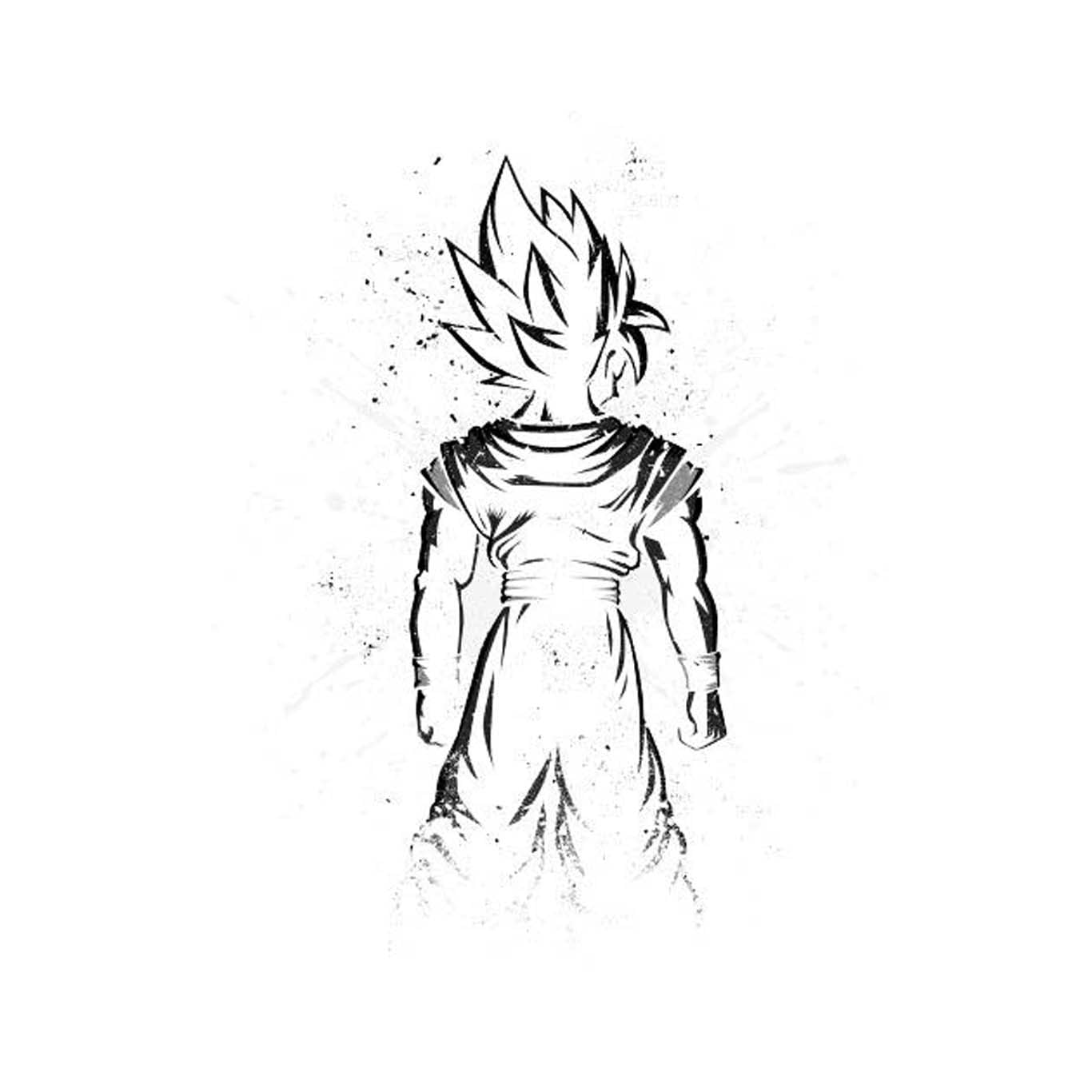 Son Goku sketch, Son Goku, Dragon Ball, Dragon Ball Z