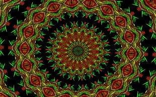 green and red wallpaper HD wallpaper