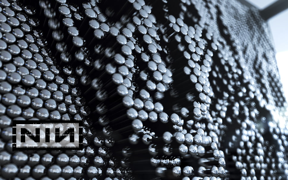 Nine inch nails,  Graphics,  Name,  Reflection HD wallpaper