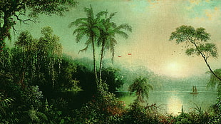 painting of nature, nature, landscape, Nicaragua, painting