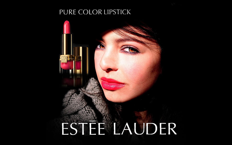 pink Estee Lauder lipstick HD wallpaper