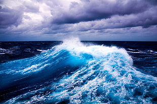sea wave, water, waves HD wallpaper