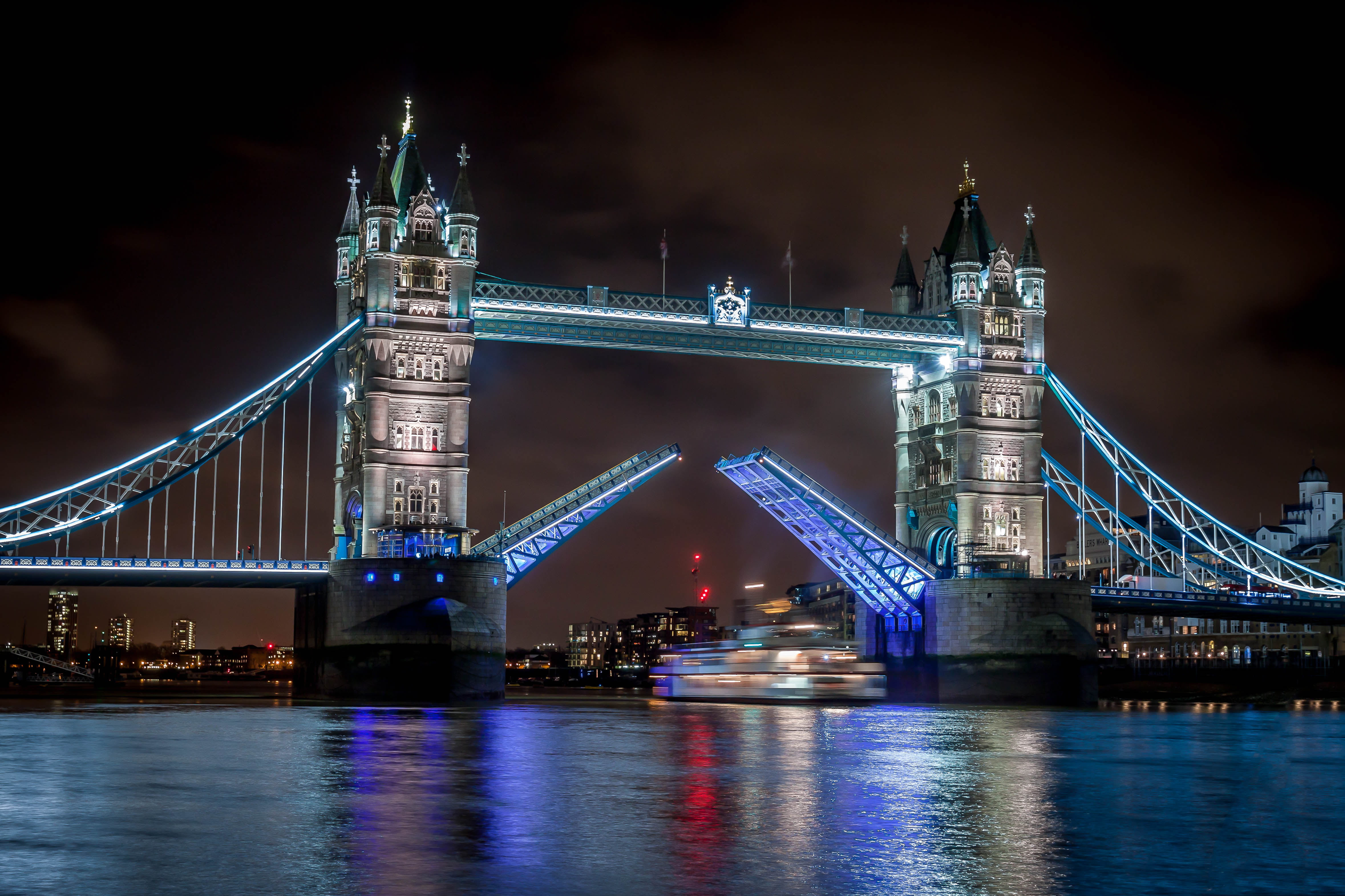 London Tower Bridge at nighttime