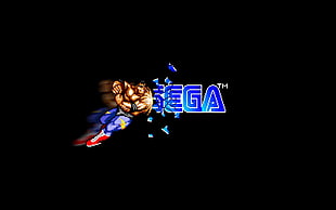 Sega logo, Sega, Streets of Rage, simple background, 16-bit HD wallpaper