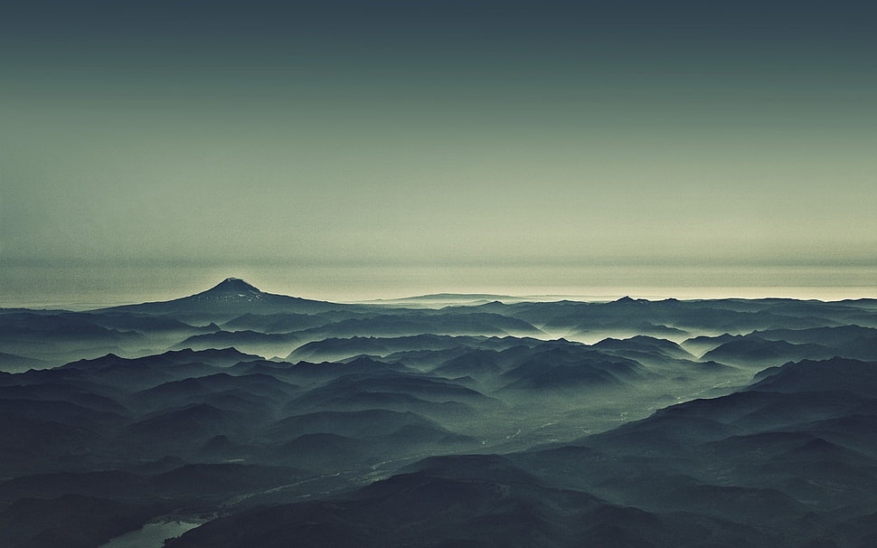 mountain range, landscape, nature HD wallpaper