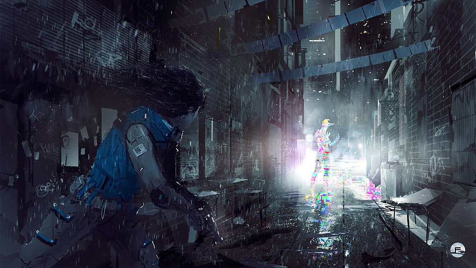 game screenshot, artwork, digital art, city, futuristic HD wallpaper