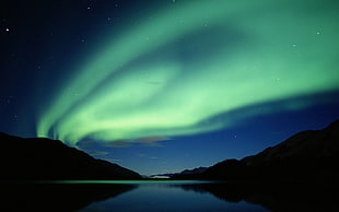Aurora Borealis, aurorae, nature, sky, night