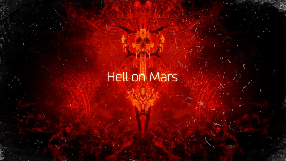 Hell on Mars digital wallpaper, Doom 4, Doom (game) HD wallpaper