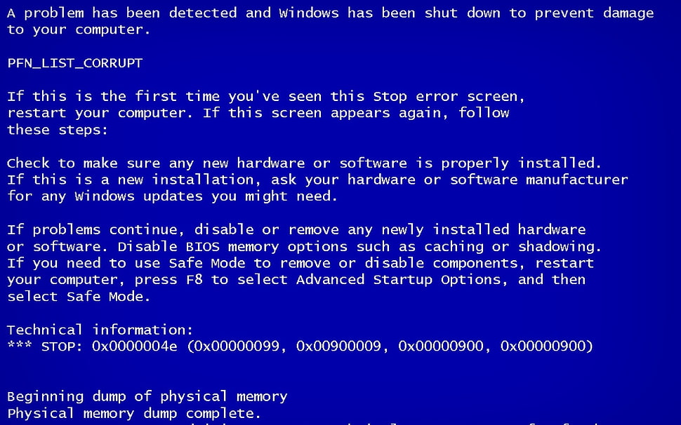 computer blue screen error screengrab, computer, Microsoft Windows, text HD wallpaper