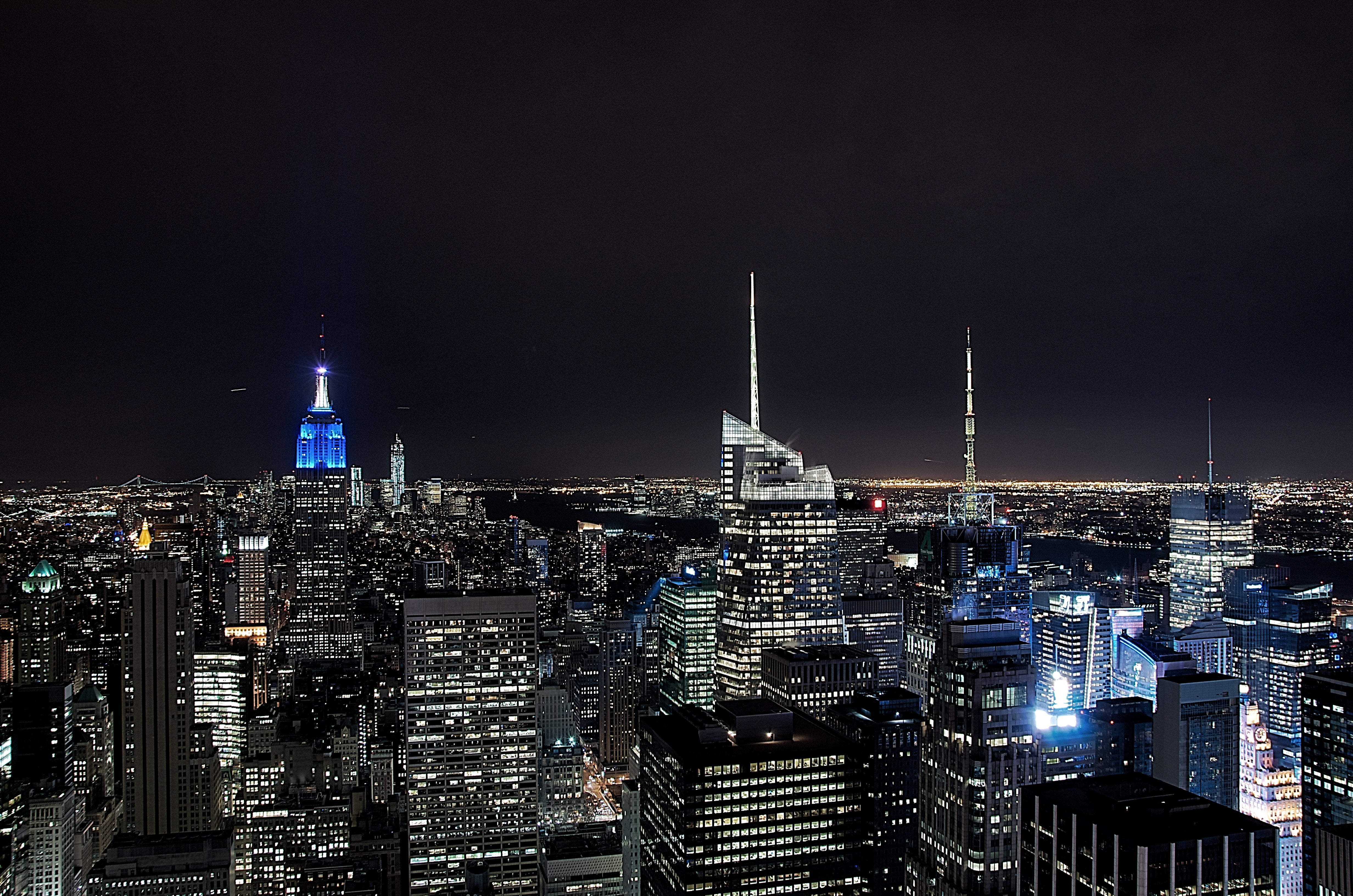 New York City during night time HD wallpaper | Wallpaper Flare