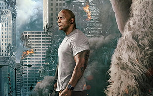 Dwayne Johnson in Rampage movie
