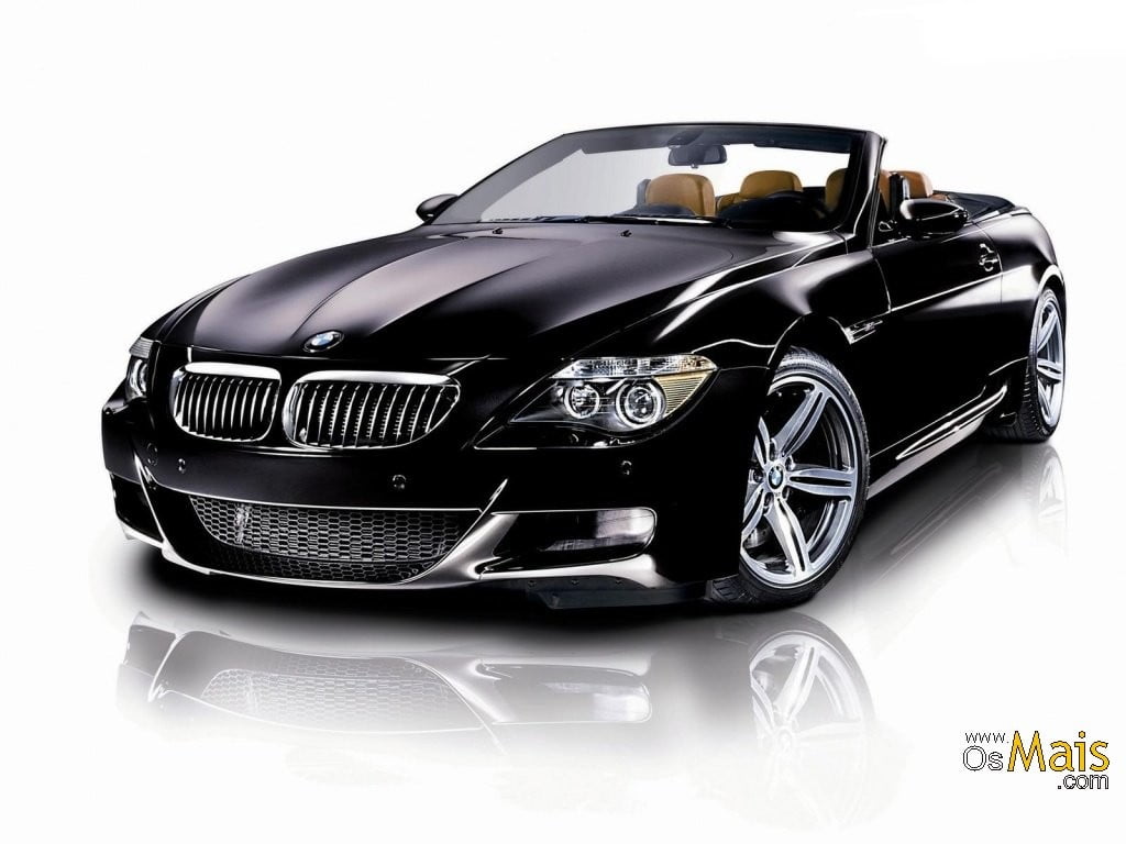 black BMW convertible coupe, BMW, serie 6