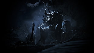 RPG wallpaper, Devil, demon, king, rocks
