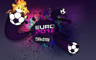 Euro 2012 Poland Ukraine illustration HD wallpaper