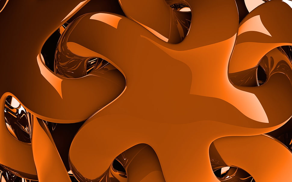 brown abstract painting HD wallpaper