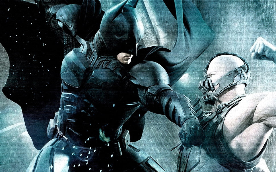 DC Comics Batman and Bane digital wallpaper, Batman, Bane HD wallpaper