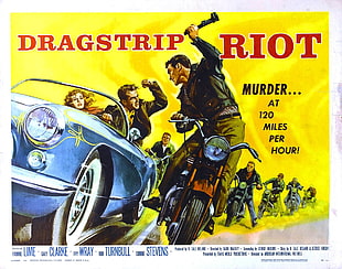 Dragstrip Riot illustration, Film posters, B movies, Dragstrip Riot HD wallpaper