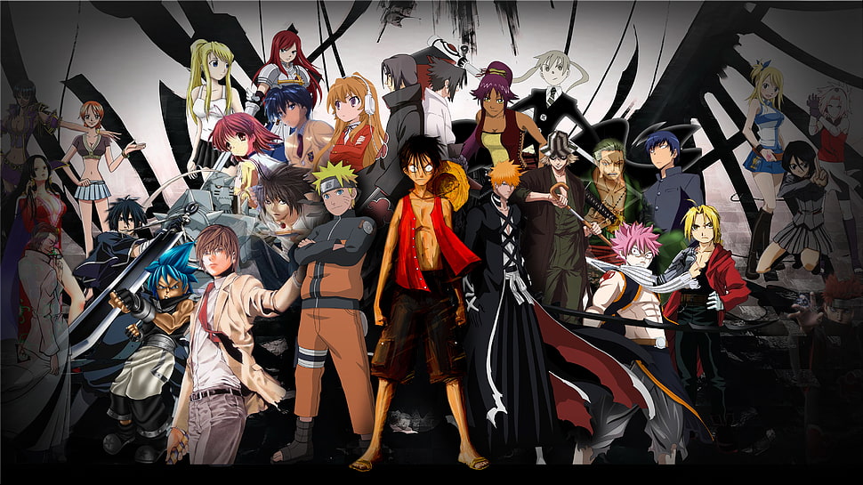 assorted Anime characters digital wallpaper HD wallpaper