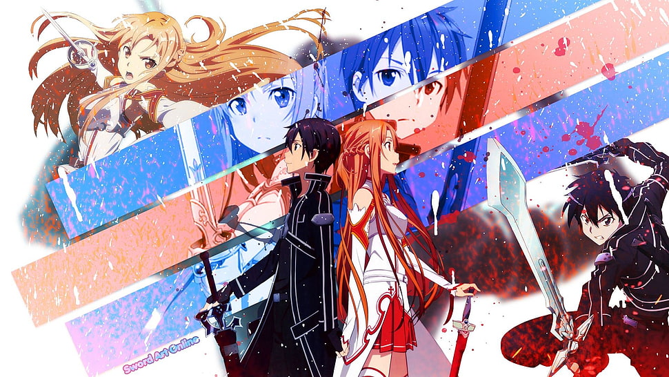 sword art online anime poster HD wallpaper