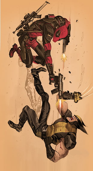 Deadpool and Wolverine illustration