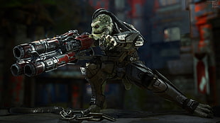 Predator holding gun wallpaper