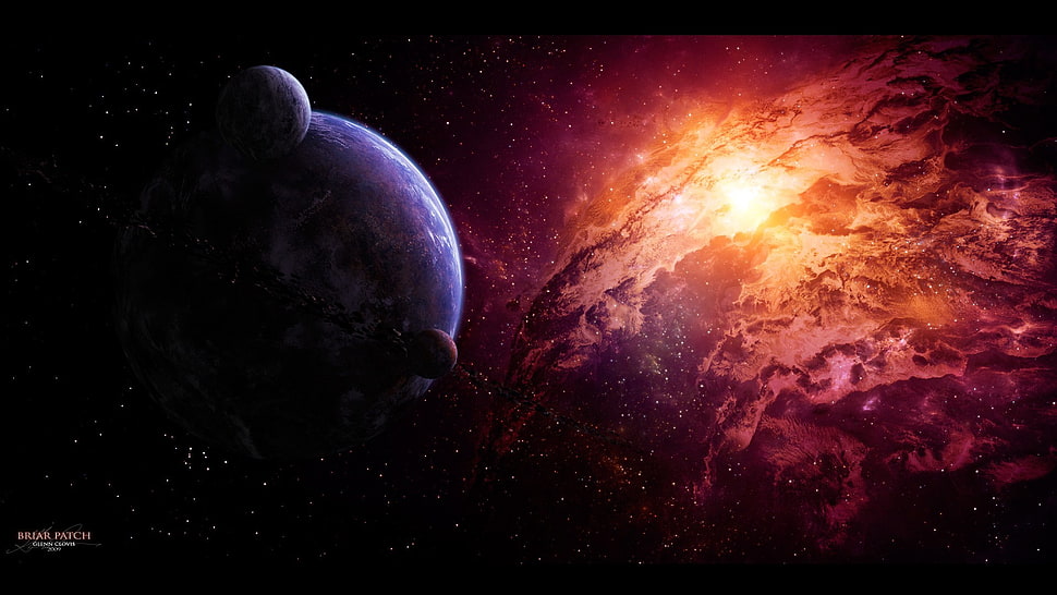 earth digital wallpaper, space, galaxy HD wallpaper