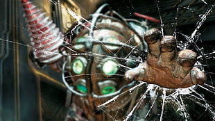 game character poster, BioShock, broken, video games