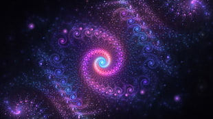 multicolored abstract wallpaper, abstract, fractal, spiral