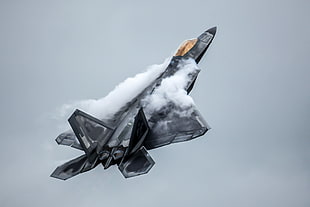 black jet, aircraft, vehicle, military, military aircraft HD wallpaper