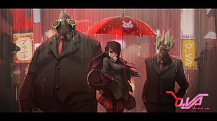 Ova anime wallpaper, Junkrat (Overwatch), Overwatch, D.Va (Overwatch), Roadhog (Overwatch) HD wallpaper