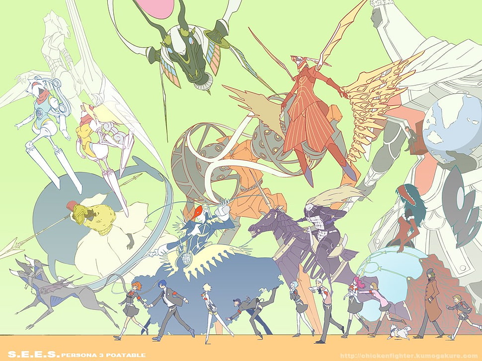 Persona character illustration, Persona series, Persona 3, video games HD wallpaper