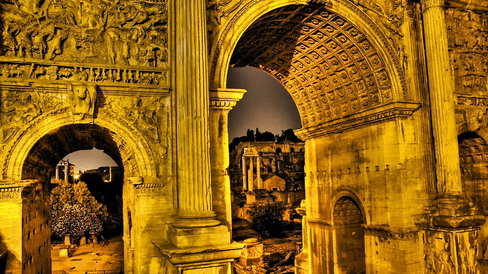 Arch,  Building,  Stone,  Light HD wallpaper
