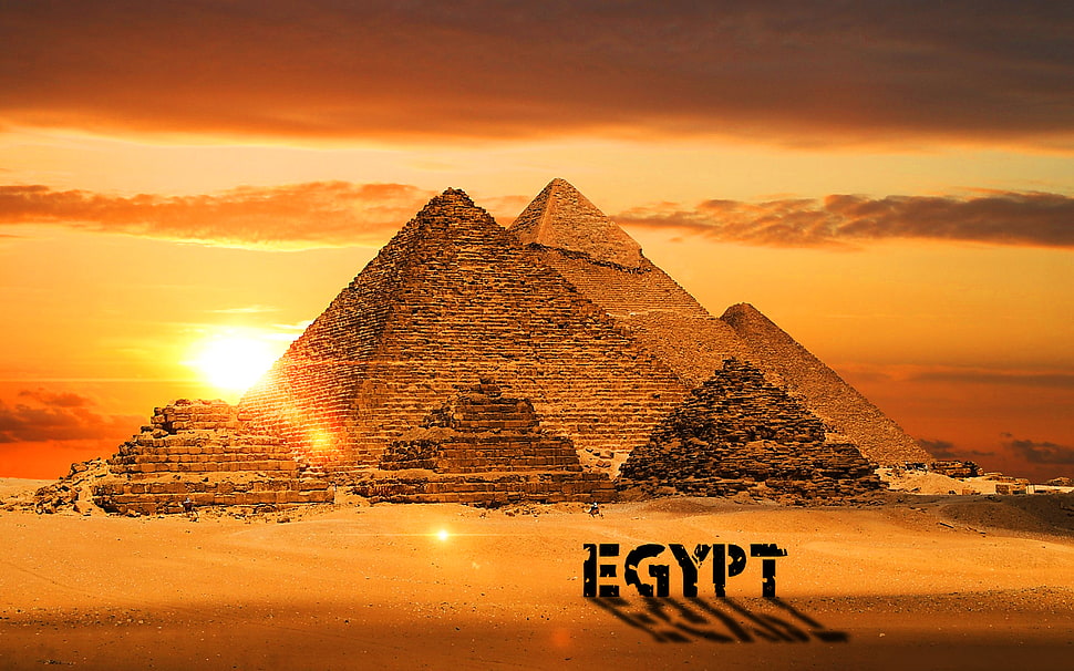 The Great Pyramid of Giza, Egypt HD wallpaper