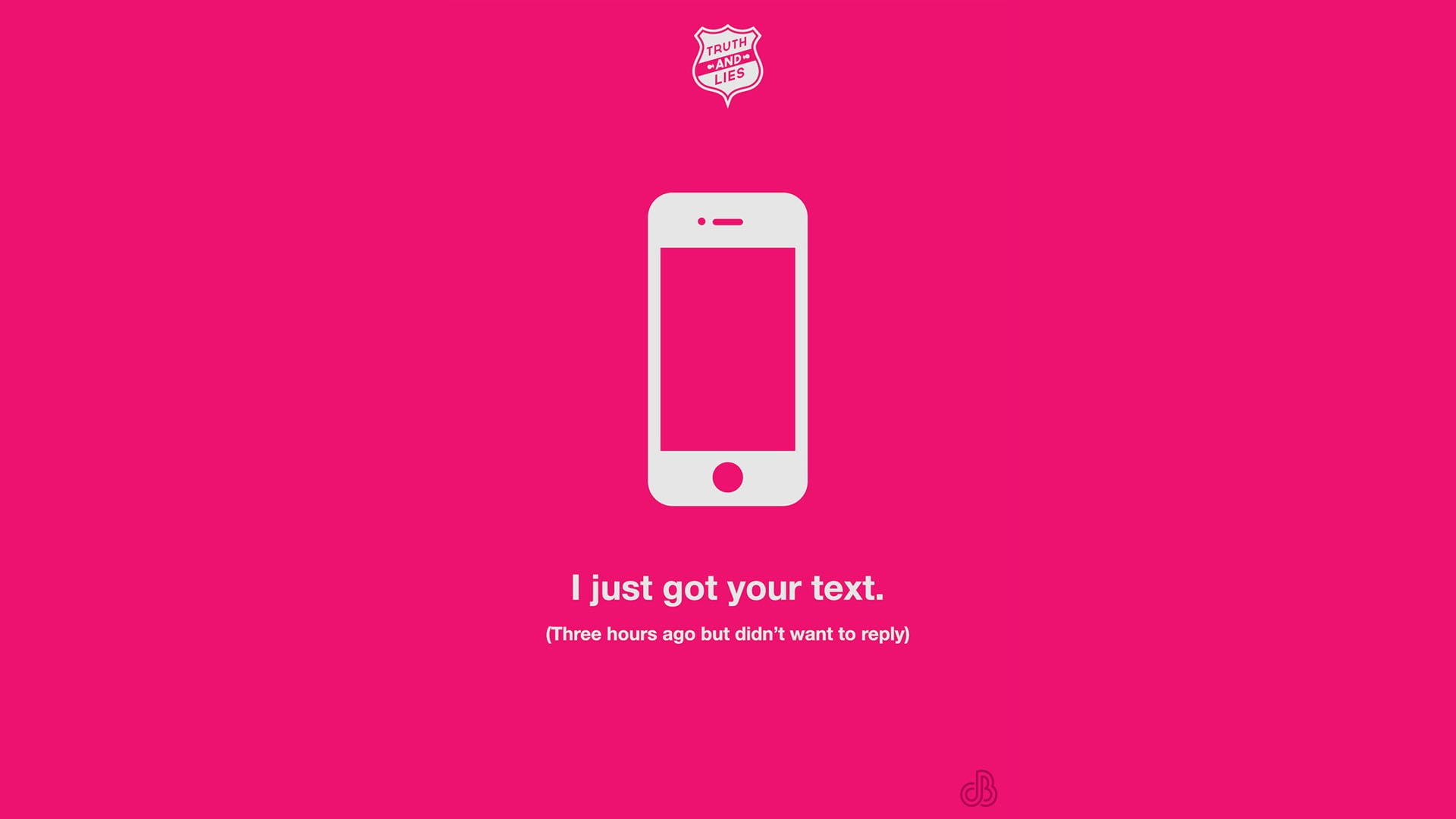 i just got your text on pink background, Justin Barber