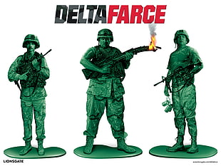 green Delta Army illustration HD wallpaper