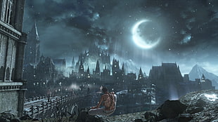 city wallpaper, Dark Souls, Dark Souls III, screen shot HD wallpaper