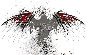 eagle logo, eagle, Photoshop HD wallpaper