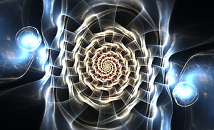 white and brown optical illusion