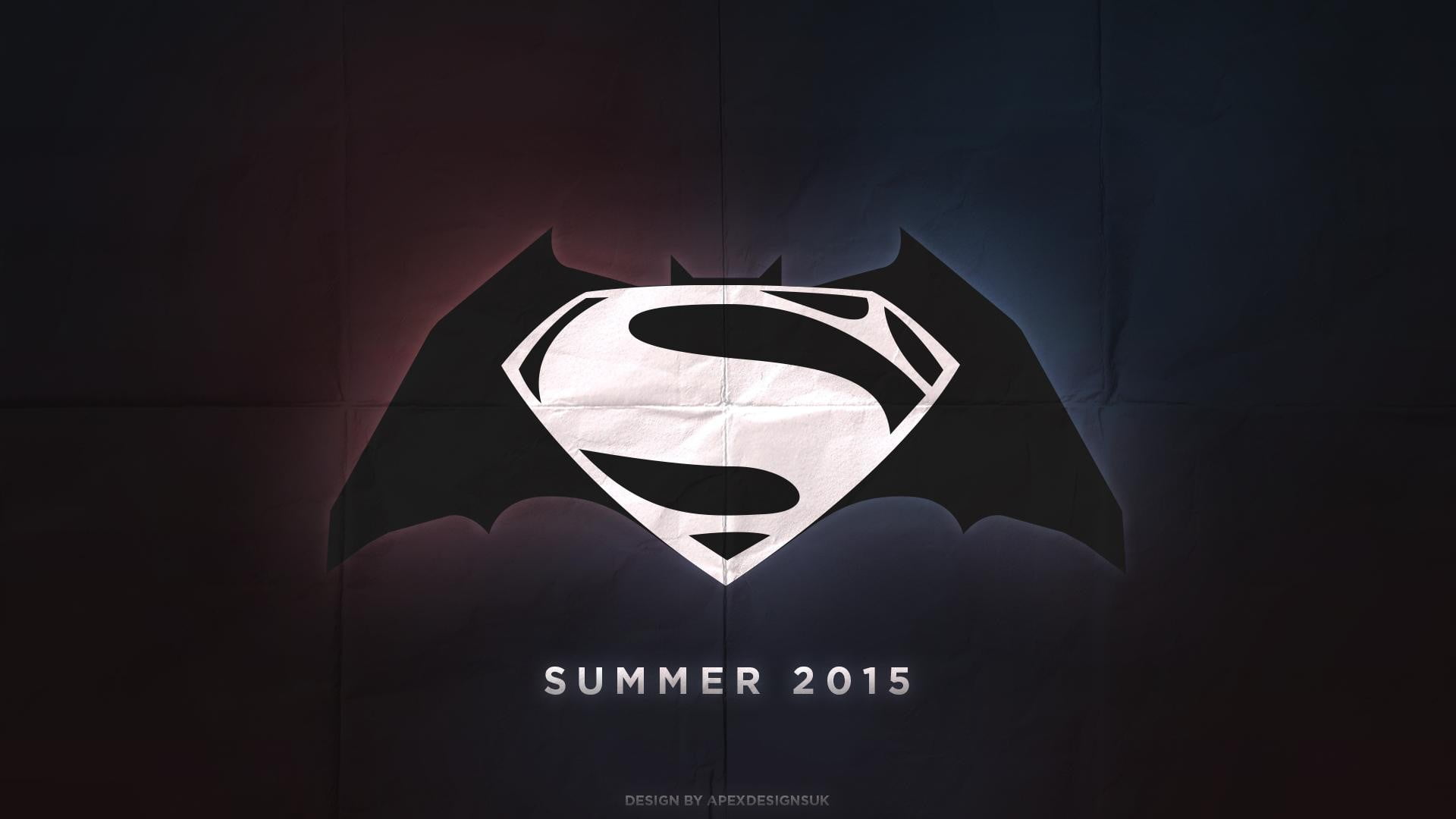 Batman and Superman logo illustration, Batman v Superman: Dawn of Justice