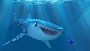 Finding Dory with sperm whale movie scene