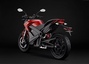 red and black sport bike HD wallpaper