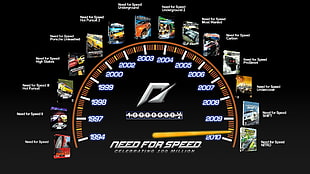 Need for Speed speedometer illustration HD wallpaper